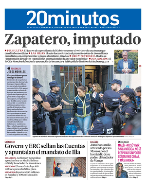 20 Minutos Barcelona front page
