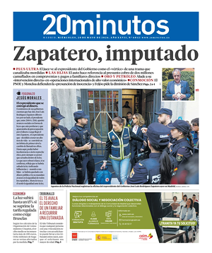20 Minutos Madrid front page