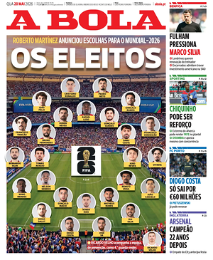 A Bola front page