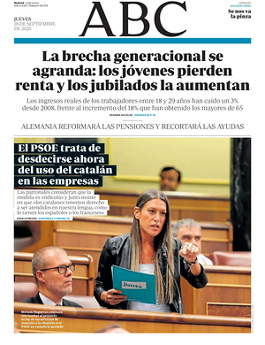 Prima pagina ABC di oggi - Quotidiano nazionale