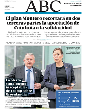 Prima pagina ABC di oggi - Quotidiano estero