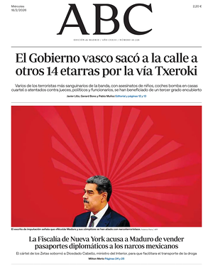 Prima pagina ABC di oggi - Quotidiano estero