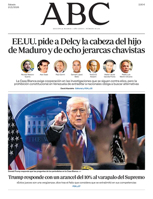 Prima pagina ABC di oggi - Quotidiano estero