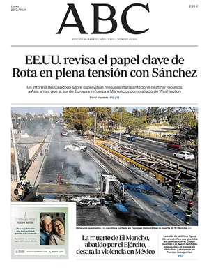 Prima pagina ABC di oggi - Quotidiano estero