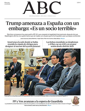 Prima pagina ABC di oggi - Quotidiano estero