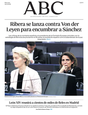 Prima pagina ABC di oggi - Quotidiano estero