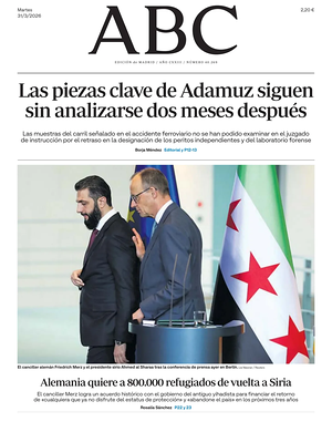 Prima pagina ABC di oggi - Quotidiano estero