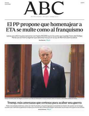 Prima pagina ABC di oggi - Quotidiano estero