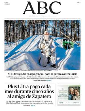 Prima pagina ABC di oggi - Quotidiano estero