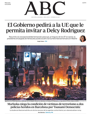 Prima pagina ABC di oggi - Quotidiano estero