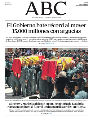 Prima pagina ABC di oggi - Quotidiano estero