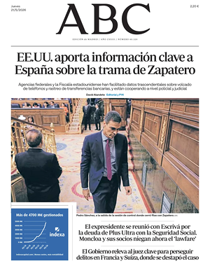 Prima pagina ABC di oggi - Quotidiano estero