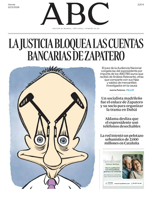 Prima pagina ABC di oggi - Quotidiano estero