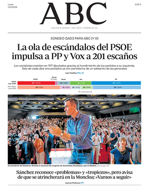 Prima pagina ABC di oggi - Quotidiano estero
