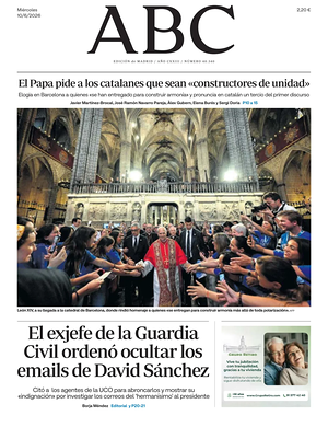 Prima pagina ABC di oggi - Quotidiano estero