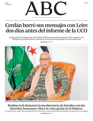 Prima pagina ABC di oggi - Quotidiano estero