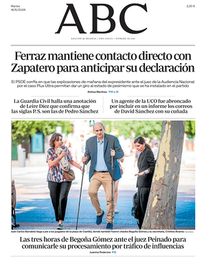 Prima pagina ABC di oggi - Quotidiano estero
