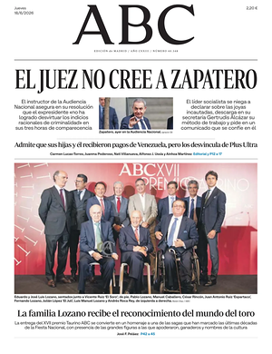 Prima pagina ABC di oggi - Quotidiano estero
