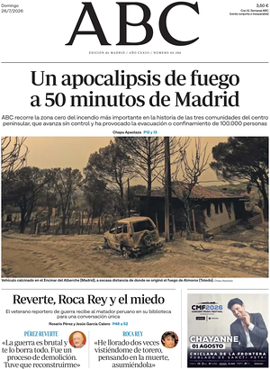 Prima pagina ABC di oggi - Quotidiano estero