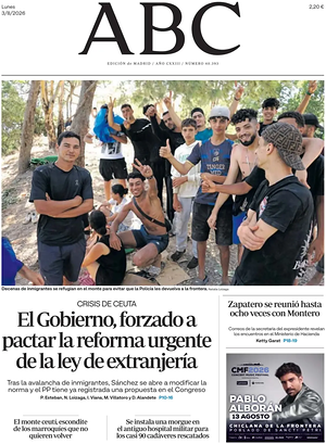 Prima pagina ABC di oggi - Quotidiano estero