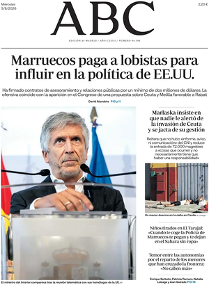 Prima pagina ABC di oggi - Quotidiano estero