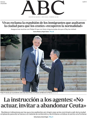 Prima pagina ABC di oggi - Quotidiano estero