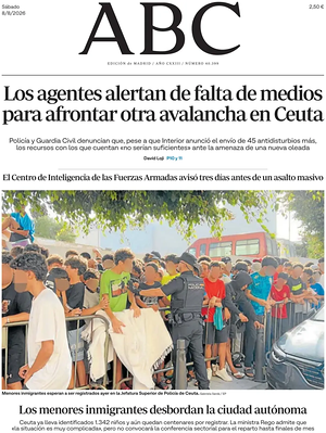 Prima pagina ABC di oggi - Quotidiano estero