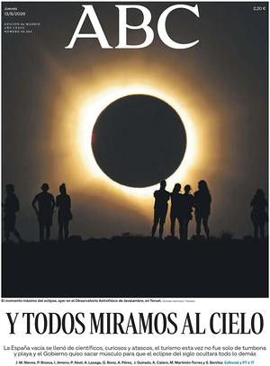Prima pagina ABC di oggi - Quotidiano estero