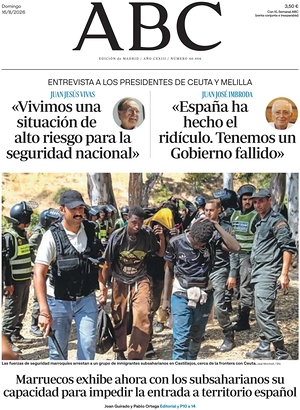 Prima pagina ABC di oggi - Quotidiano estero