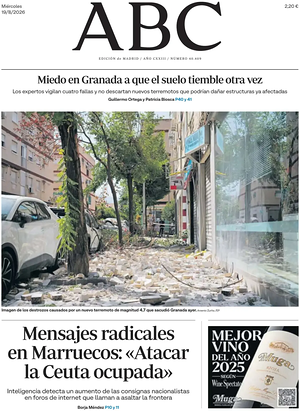 Prima pagina ABC di oggi - Quotidiano estero