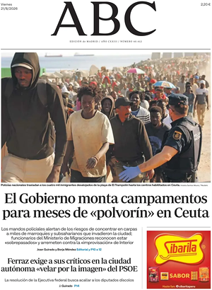 Prima pagina ABC di oggi - Quotidiano estero