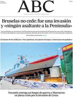 Prima pagina ABC di oggi - Quotidiano estero
