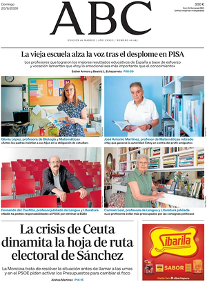 Prima pagina ABC di oggi - Quotidiano estero
