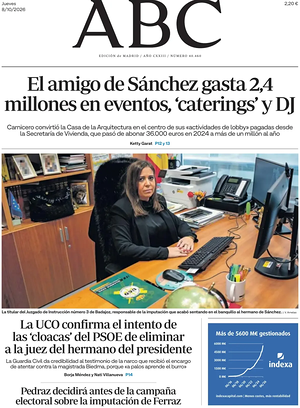Prima pagina ABC di oggi - Quotidiano estero