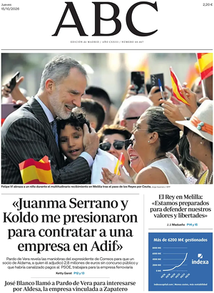 Prima pagina ABC di oggi - Quotidiano estero