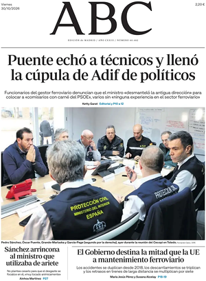 Prima pagina ABC di oggi - Quotidiano estero