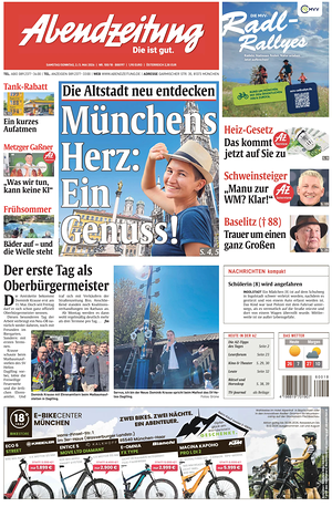 Titelseite von Abendzeitung München heute - Regionale Zeitungen