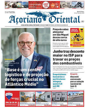 Açoriano Oriental front page