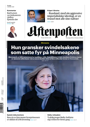 Prima pagina Aftenposten di oggi - Quotidiano estero
