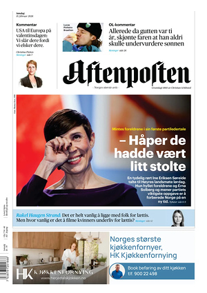 Prima pagina Aftenposten di oggi - Quotidiano estero