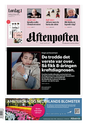 Prima pagina Aftenposten di oggi - Quotidiano estero