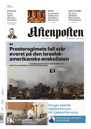 Prima pagina Aftenposten di oggi - Quotidiano estero