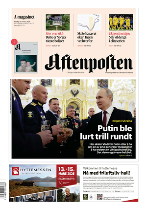 Prima pagina Aftenposten di oggi - Quotidiano estero