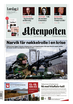 Prima pagina Aftenposten di oggi - Quotidiano estero
