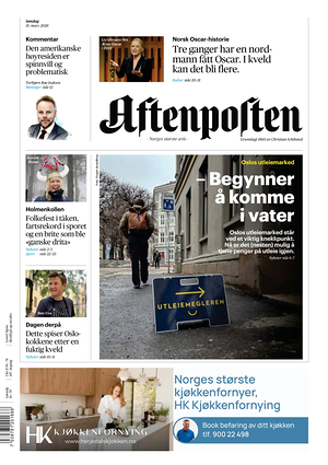 Prima pagina Aftenposten di oggi - Quotidiano estero