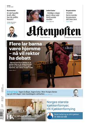 Prima pagina Aftenposten di oggi - Quotidiano estero