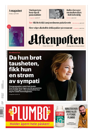 Prima pagina Aftenposten di oggi - Quotidiano estero