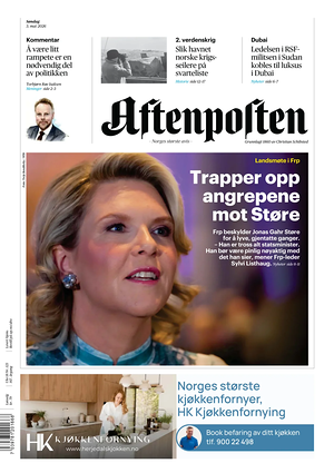 Prima pagina Aftenposten di oggi - Quotidiano estero