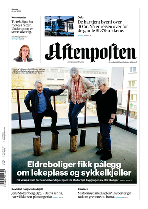 Prima pagina Aftenposten di oggi - Quotidiano estero