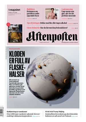 Prima pagina Aftenposten di oggi - Quotidiano estero